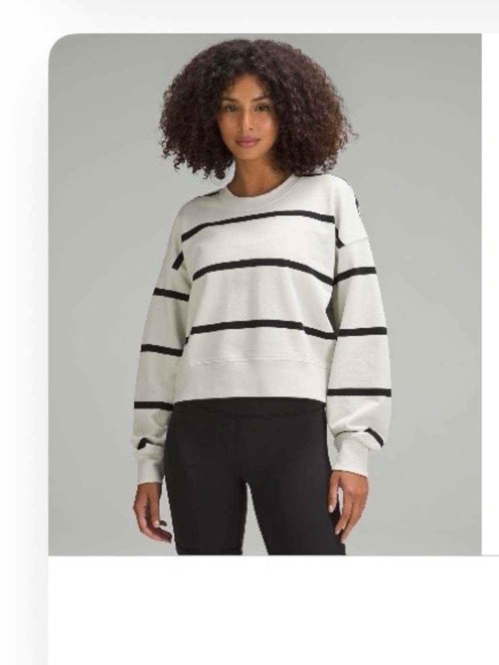 Lululemon Perfectly Oversized Cropped Crew